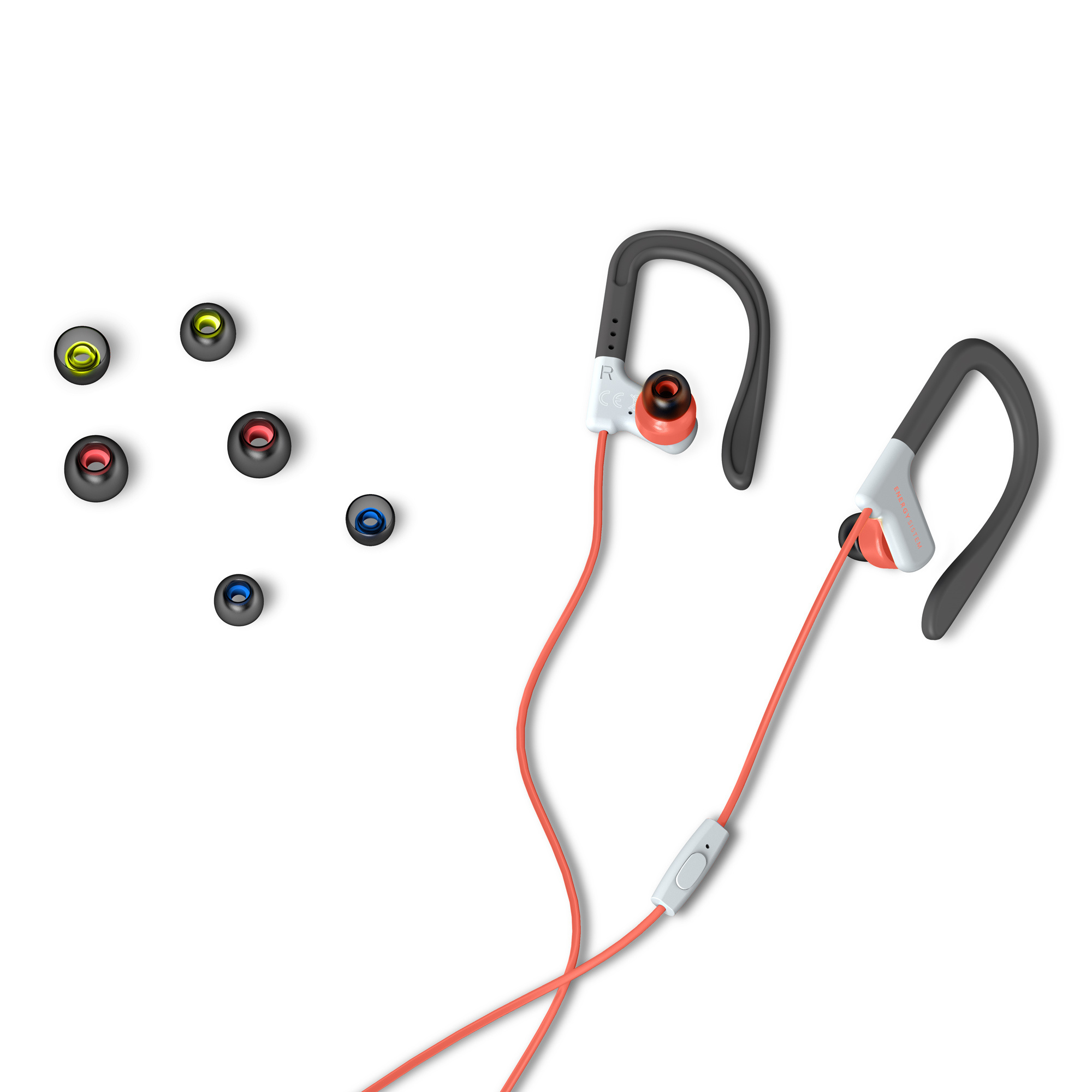 Earphones Sport 1 Red Mic