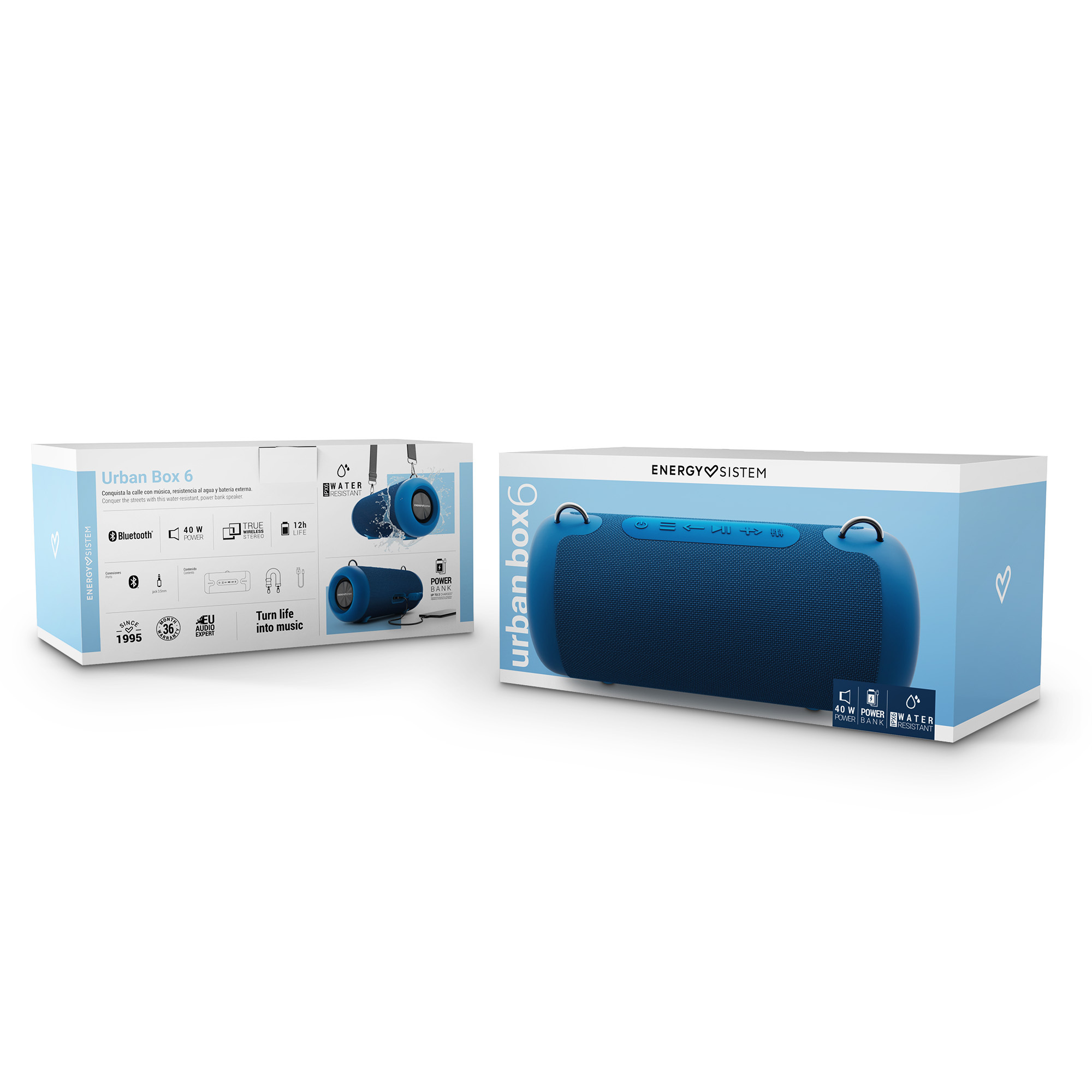 Energy Sistem Urban Box 7 Altavoz Bluetooth 30W Azul