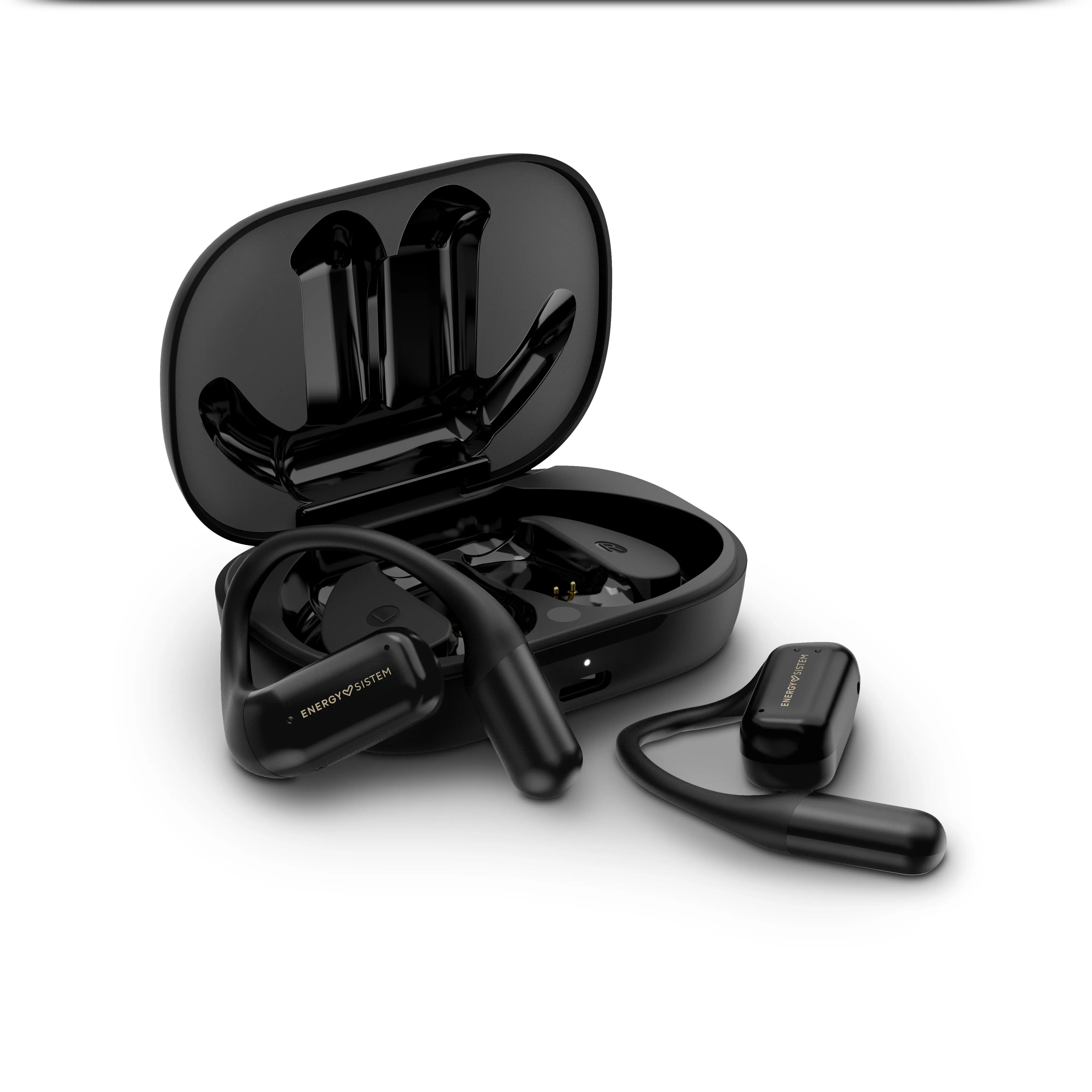 Auriculares True Wireless OpenWave con Secure-Fit para un ajuste cómodo y seguro, incluso haciendo deporte