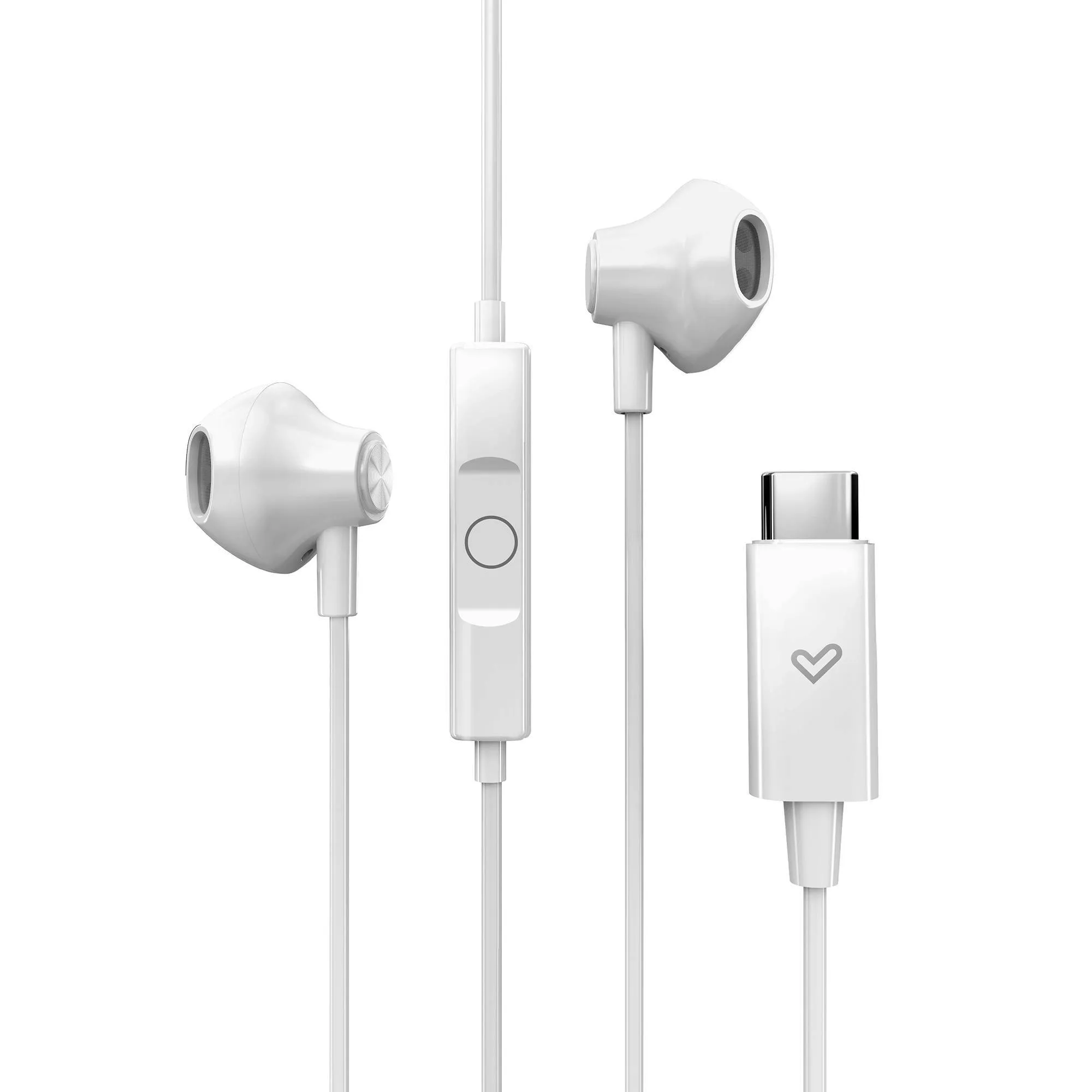 Auriculares con cable EasyPods Type C con controlador de reproducción con tres botones, para la música y el volumen