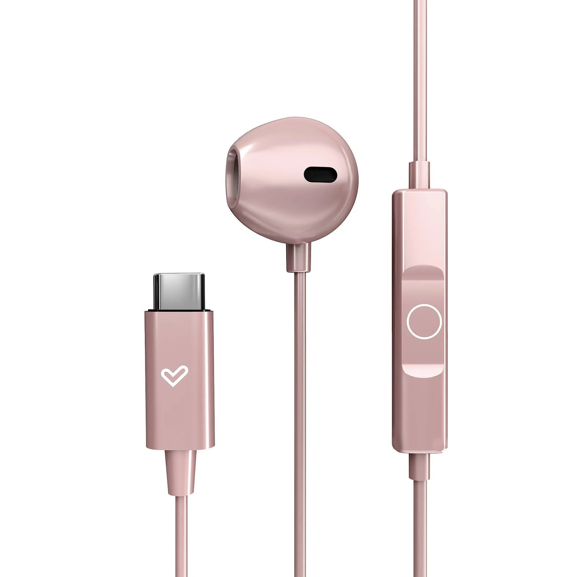 Auriculares EasyPods Type C con micrófono integrado en el cable y compatible con el Voice Assistant de tu móvil