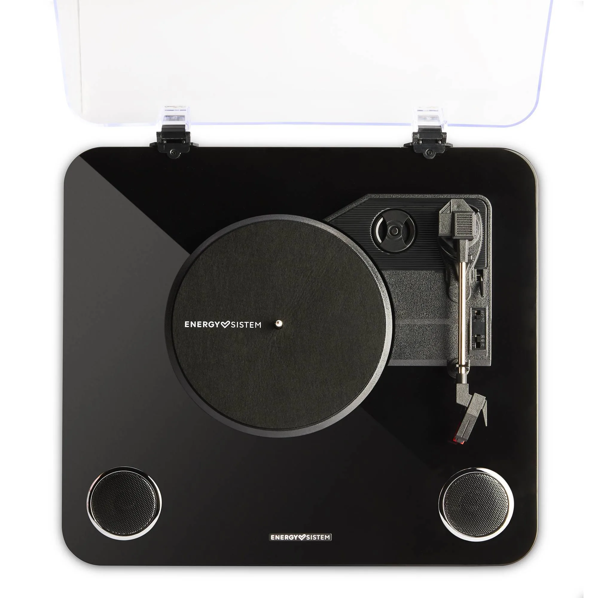 The BlackSpin turntable includes an extra needle and a felt slipmat