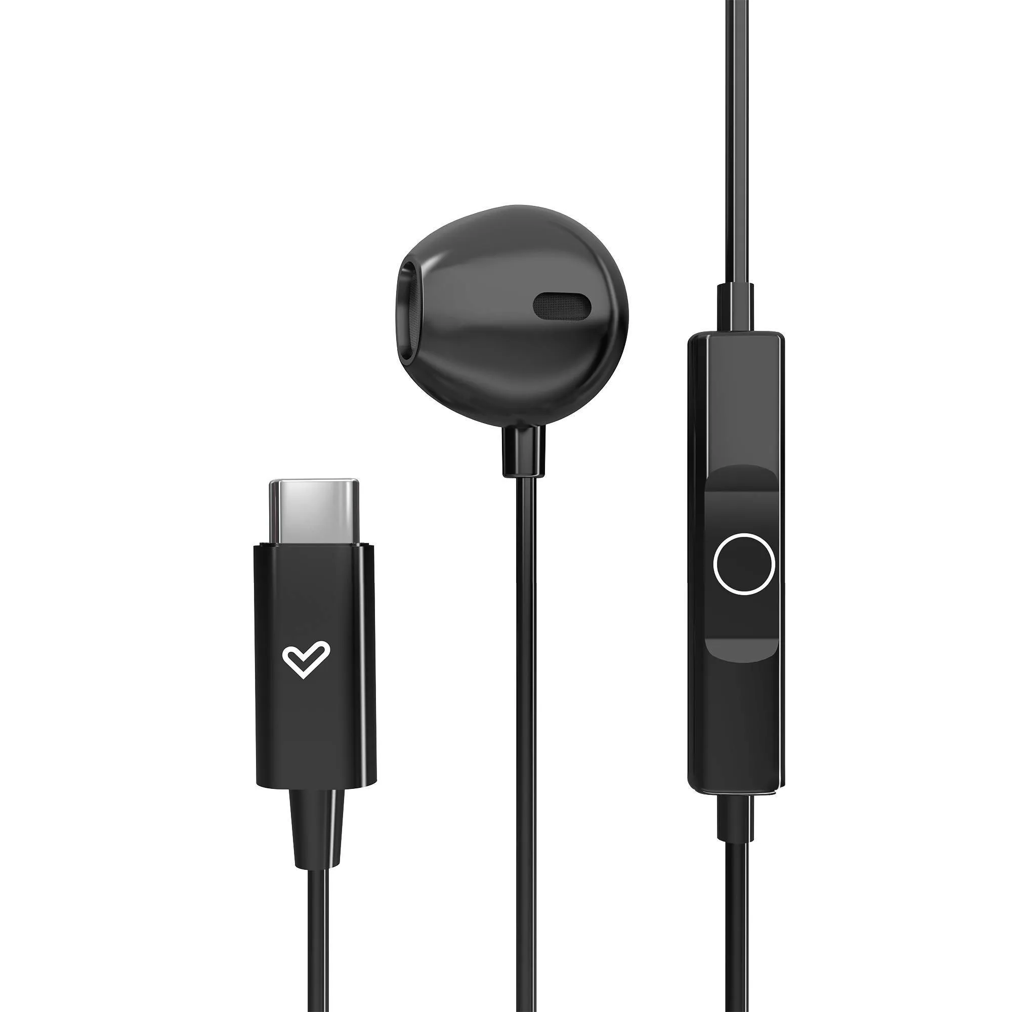 Auriculares EasyPods Type C con micrófono integrado en el cable y compatible con el Voice Assistant de tu móvil